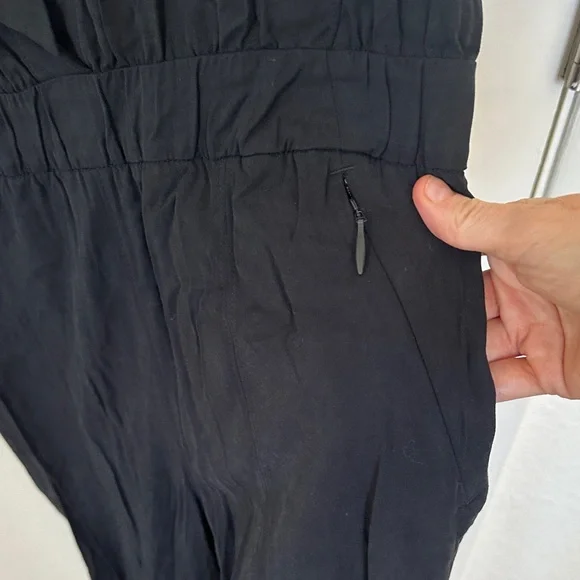 Black Button-Up Jumpsuit - Picture 4 of 4